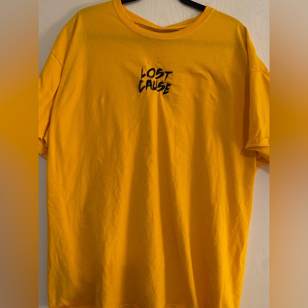 Yellow graffic tee